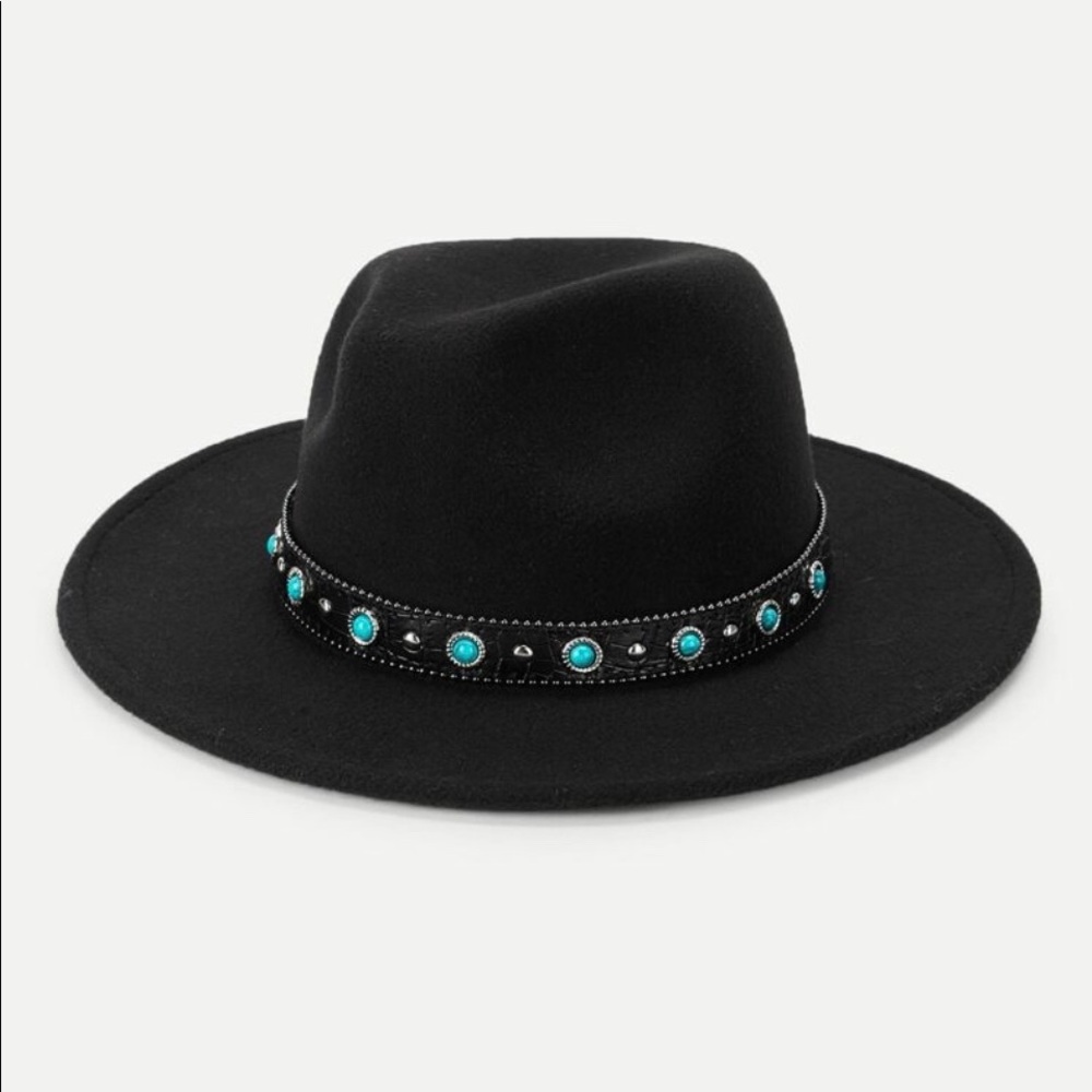 BRAND NEW Panama turquoise hat